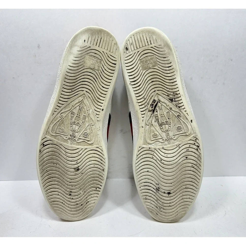 Gucci Ace Loved White Leather Patch Ace Sneakers Men's Size 11 US / 10 UK 497090